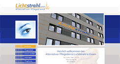 Desktop Screenshot of lichtstrahl-pflegedienst.de